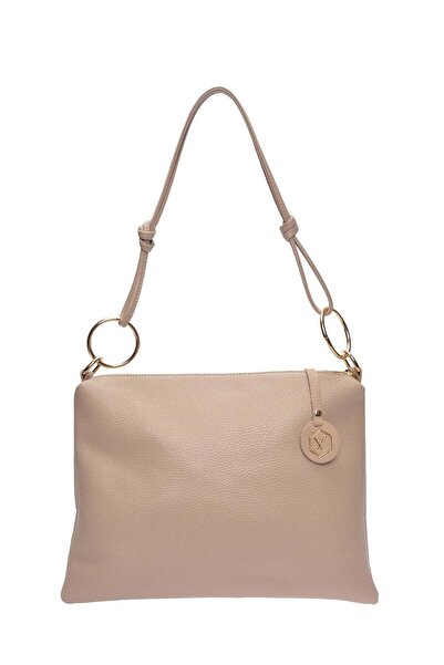 SimpleFind Luisa Vannini Geanta piele -Venera-Taupe,Geanta de umar piele natu...