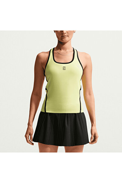 Nike Advantage Kadın Tenis Atlet Dri-FIT Sporcu Atleti Light Lemon Twist II36...