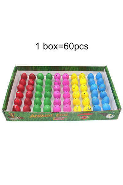 Choice OneSize 60pcs with box 10/20/60pcs Mini Hatching Dinosaur Egg Toy Colo...