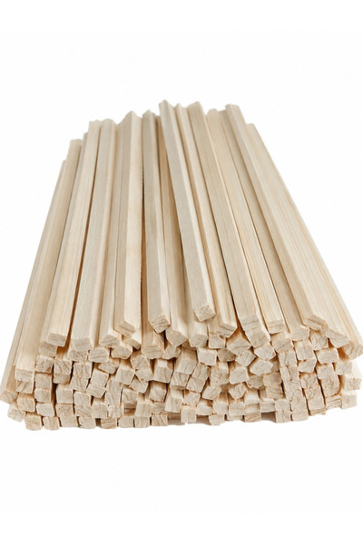 Yalçıntaş Wood YalçıntaşWood Silinmiş Çam Ahşap Çıta 3x3 cm 6Adet 150 cm
