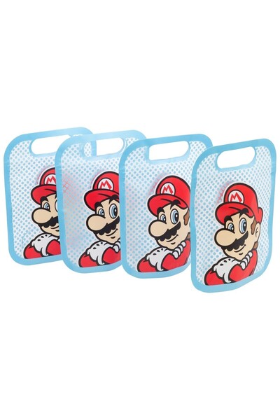 Super mario Επαναχρησιμοποιούμενες Σακούλες για Τρόφιμα & Σνακ 4 τεμάχια