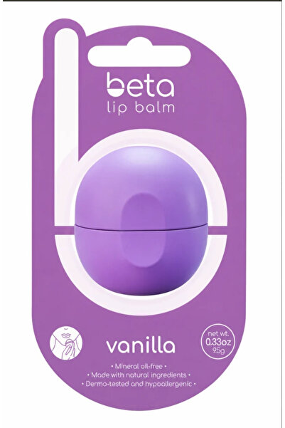 Beta Beta Vanilla Flavored Lip Balm, Colorless, 9.5g