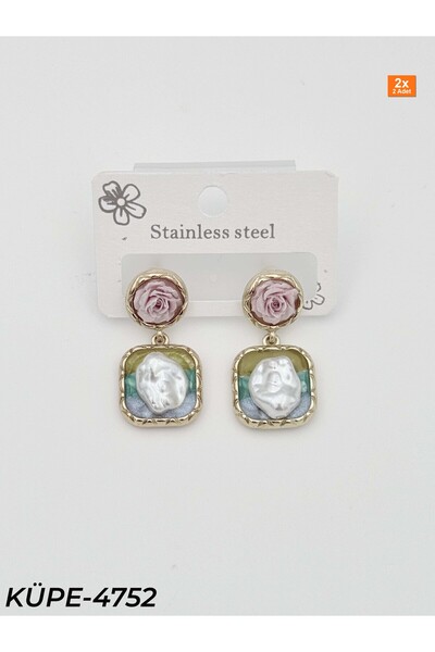 Bozhi Steel Art Earrings Steel Earrings Luminous Style Suitable for Daily Com...