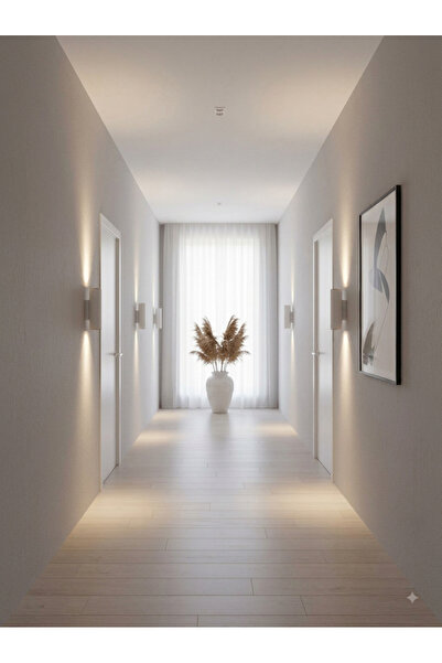 Generic Brand Double-Way Indoor Sconce White Copper
