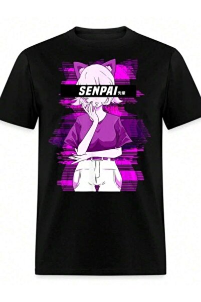 NOURAM Notice Me Senpai Anime Shirt Waifu Material Sexy Ahegao Ecchi T-Shirt