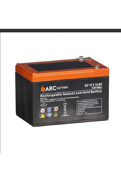 arc battery EV 12V 14Ah Akü UPS Elektrikli Araç Aküsü 2026 Üretim