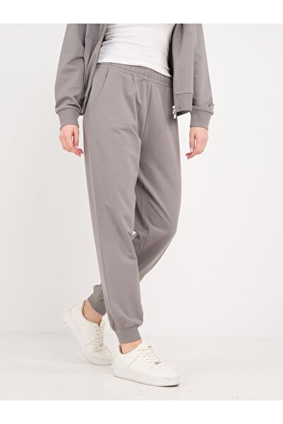 Lee Cooper - Pantaloni sport dama cu buzunare si logo aplicat