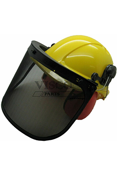 VISCO Parts AXTH-025 Κράνος Εργοταξίου με Ωτοασπίδες Κόκκινο