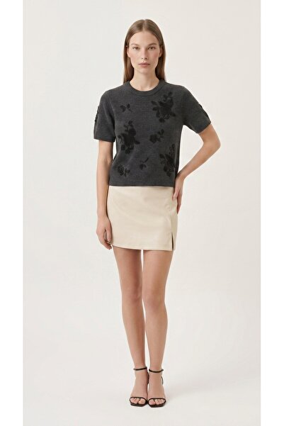 fujya Bead Embellished Short Sleeve Lagerta Knitwear