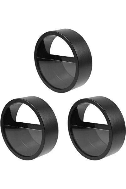 OtherMax Vază de Perete Rotundă Set 3 Bucăți Agățate 18x18 cm Ghivece Negre —...