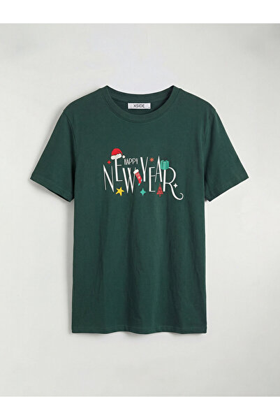 LC Waikiki Tricou bărbătesc din jerseu imprimat cu guler rotund