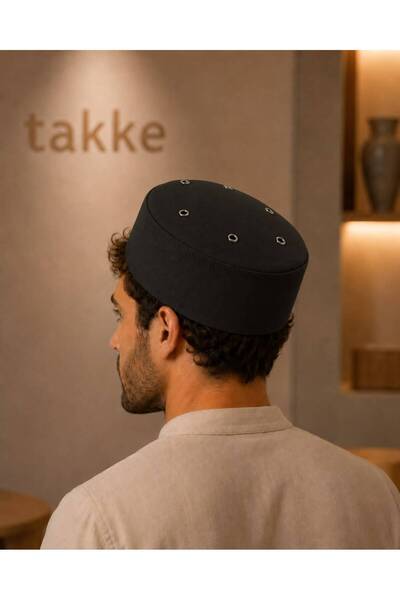 Takke ® Nakşibendi Delikli Erkek Namaz Takkesi