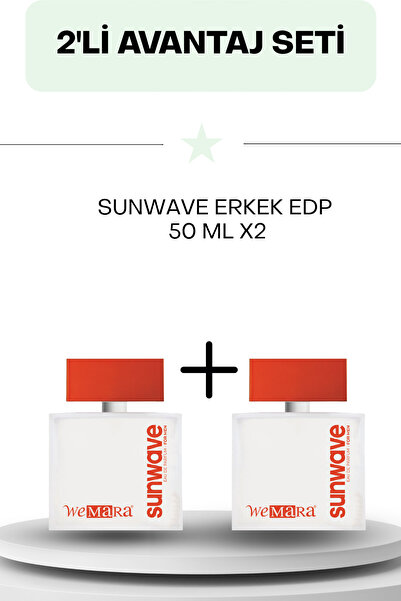 WeMara Sun Wave Erkek EDP 50 ML x2