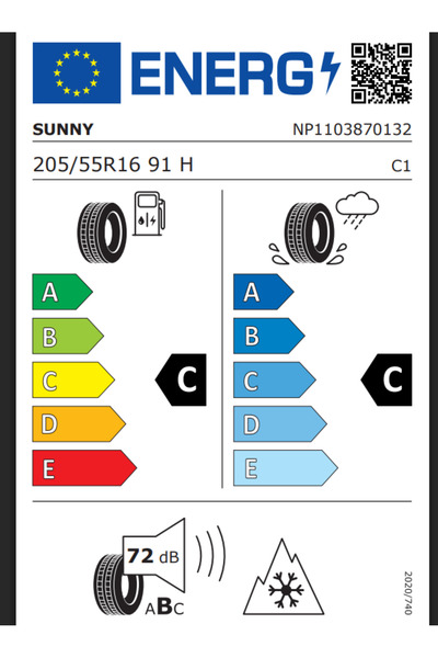 Sunny Anvelopa Iarna 205/55R16 91H NW211 -