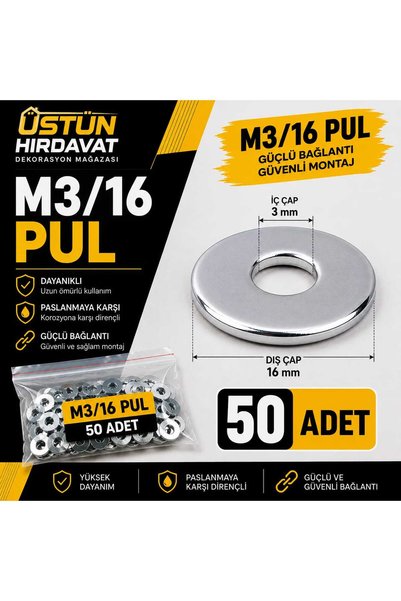Genel Markalar M3/16 PUL (50ADET)