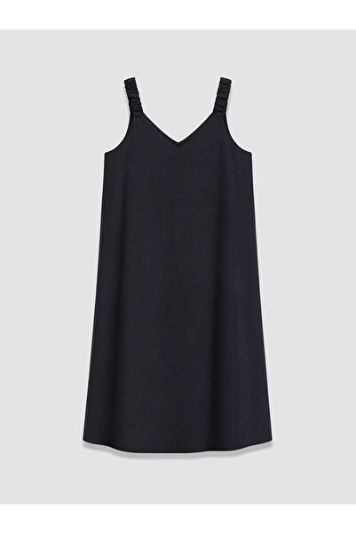 LC Waikiki Nevavm Plus Size Modal Blend Dress with Difference