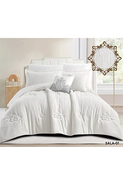 miral Nefirin Chenille Royal Bedspread Heavy Filling Soft 8 Pieces 240×260