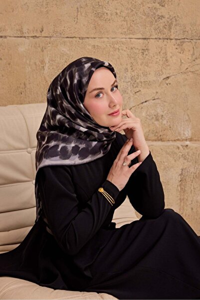 Silk Home Twill İpek Eşarp Noiré Siyah