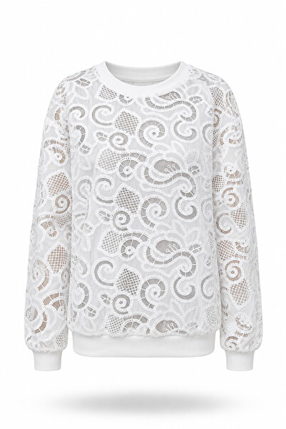Özge Özgenç Cord Lace Blouse