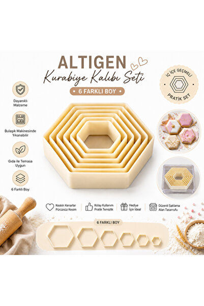 pratikpastacılık Volovan Set Boxed Flat - Daisy/Star/Snowflake/Circle/Drop/He...