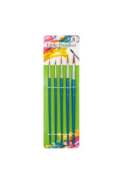 BAMI NETWORK Set pensule pictura varf rotund par albastru diverse dimensiuni
