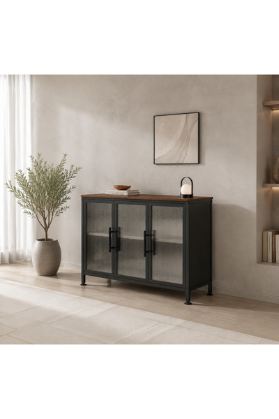 Palma homez دولاب خشب بني 80×105×35 سم