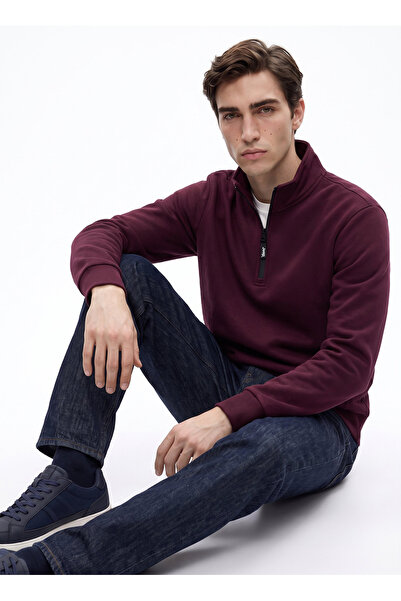JEEP Bordo Erkek Sweatshirt C4WM-SWT4256