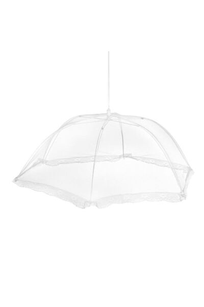 BAMI NETWORK Plasa protectie pliabila alimente alba 70x70cm picnic