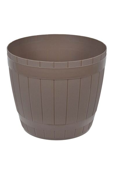 BAMI NETWORK Ghiveci flori plastic mocca 23.3x20.5cm decor balcon