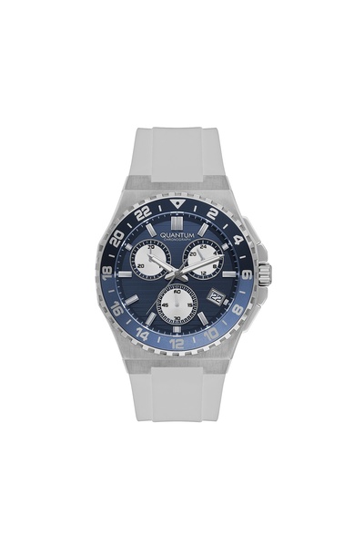 Quantum Men's Analog Dark Blue Dial Watch - PWG1147.393
