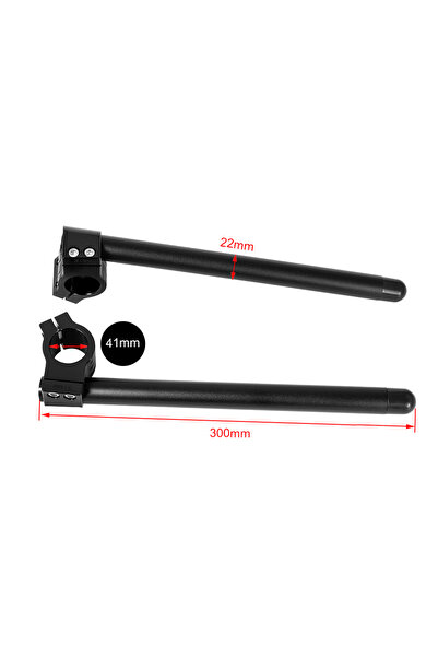 Choice3 Black 41mm Universal Motorcycle Handlebar Racing Adjustable 31 32 35 ...
