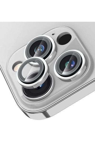 Choice64 For iPhone15Pro Silver 2PCS For iPhone 16 Pro 15 Pro Max 14 Plus Cam...