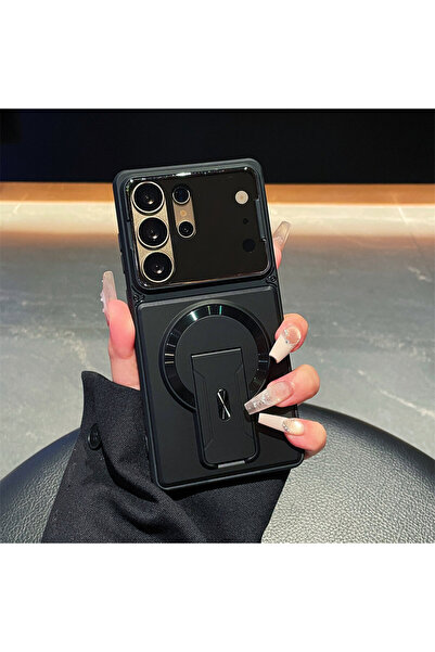 Choice60 Galaxy S25 Ultra Black Invisible Kickstand Magnetic Case for S26 S25...