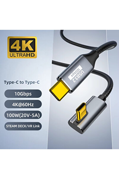choice2 1m black 100W USB-C 3 Gen2 10Gbps Cable Type-C to C 4K@60Hz Video Cab...