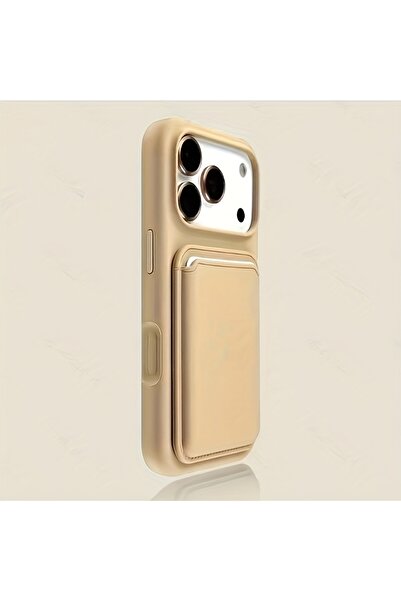Choice34 iPhone17 Pro Max Goldne Luxury liquid shockproof card holder phone c...