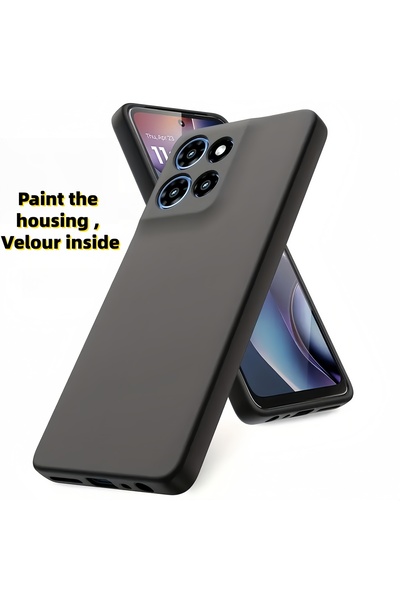 Choice9 Motorola Moto G56 Black Fashion Solid Colour Shockproof Protective Li...