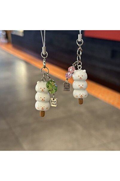 Choice10 2pcs green and pink Joke Bear Lucky Leaf Phone Charms Pendant Kawaii...