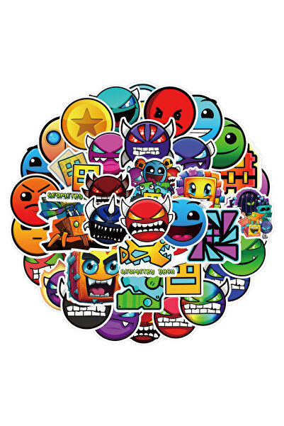 Choice 50PCS 50Pcs Geometry Dash Game Graffiti Stickers Waterproof Decorative...