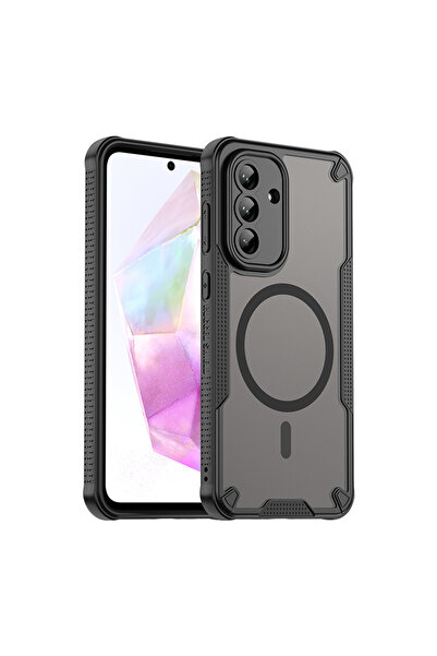choice2 Galaxy A57 black Magnetic Luxury Matte Translucent Armor Shockproof P...