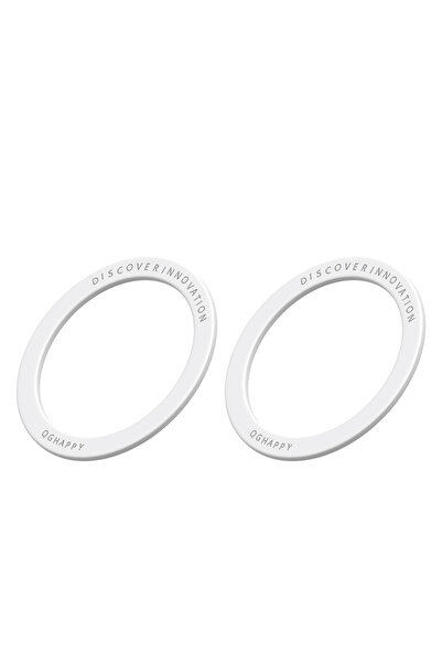 Choice13 2pcs White Magnetic Plate Ring For Magsafe Wireless Charger Iron She...