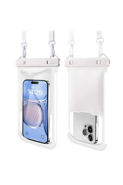 choice2 1 PCS White HAISSKY Bubble Float Mobile Phone Waterproof Pouch For iP...