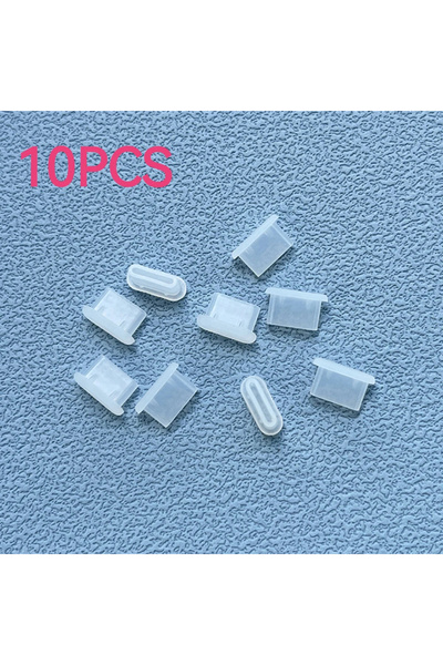 Choice5 Stransparent 10PCS 10/30/50PCS Type-C Silicone Dust Plugs Phone USB C...