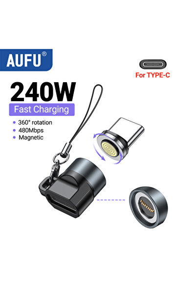 Choice4 Mini Style A Type-c AUFU 240W Mini Magnetic OTG Adapter 5A Type C to ...