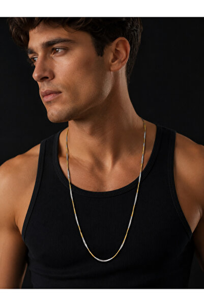 G Sport POLO Double Color Italian Chain Steel Necklace