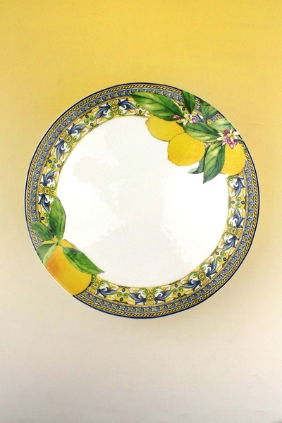 Bursa Porselen Dekor Capri Lemon Porcelain Salad Bowl