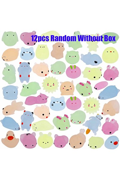 Choice 12pcs without box 12/36PCS for Kids Kawaii Animals Squishies Mochi Squ...