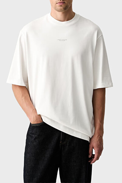 Armani Exchange Oversize Cotton Crew Neck t Shirt Men's t Shirt Xm003560 Af28...