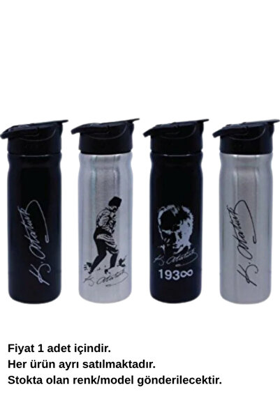 Globox Steel Flask with Atatürk Print 500 ml
