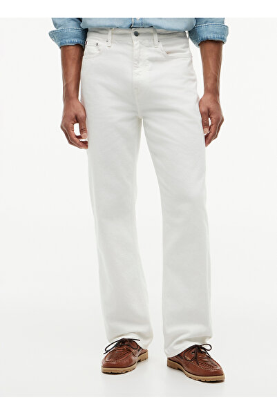 Tommy Hilfiger Beyaz Erkek Denim Pantolon MW0MW43485YBR_RELAXED RIVER GMD