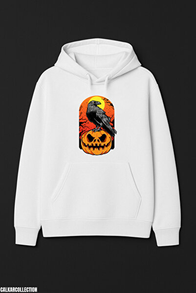 CALKARCOLLECTION Raven Pumpkin Unisex Hooded Sweatshirt (Hoodie)
